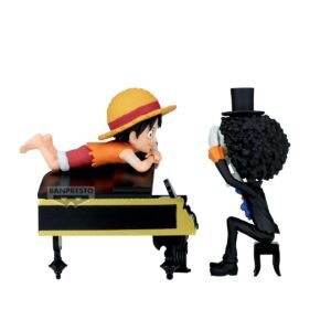 Banpresto Figura de Accion Monkey D. Luffy & Brook One Piece, World