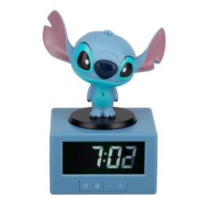 Paladone Disney Stitch - Reloj Despertador Digital con luz Nocturna y