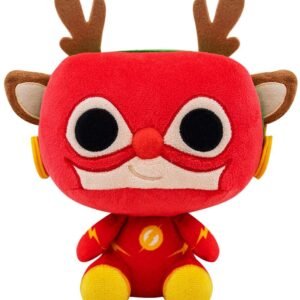 Funko- Pop Plush: DC Holiday-Rudolph Flash Comics Figura
