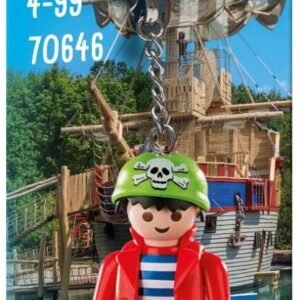 PLAYMOBIL Llavero Pirata Rico 70646, a Partir de 4 años