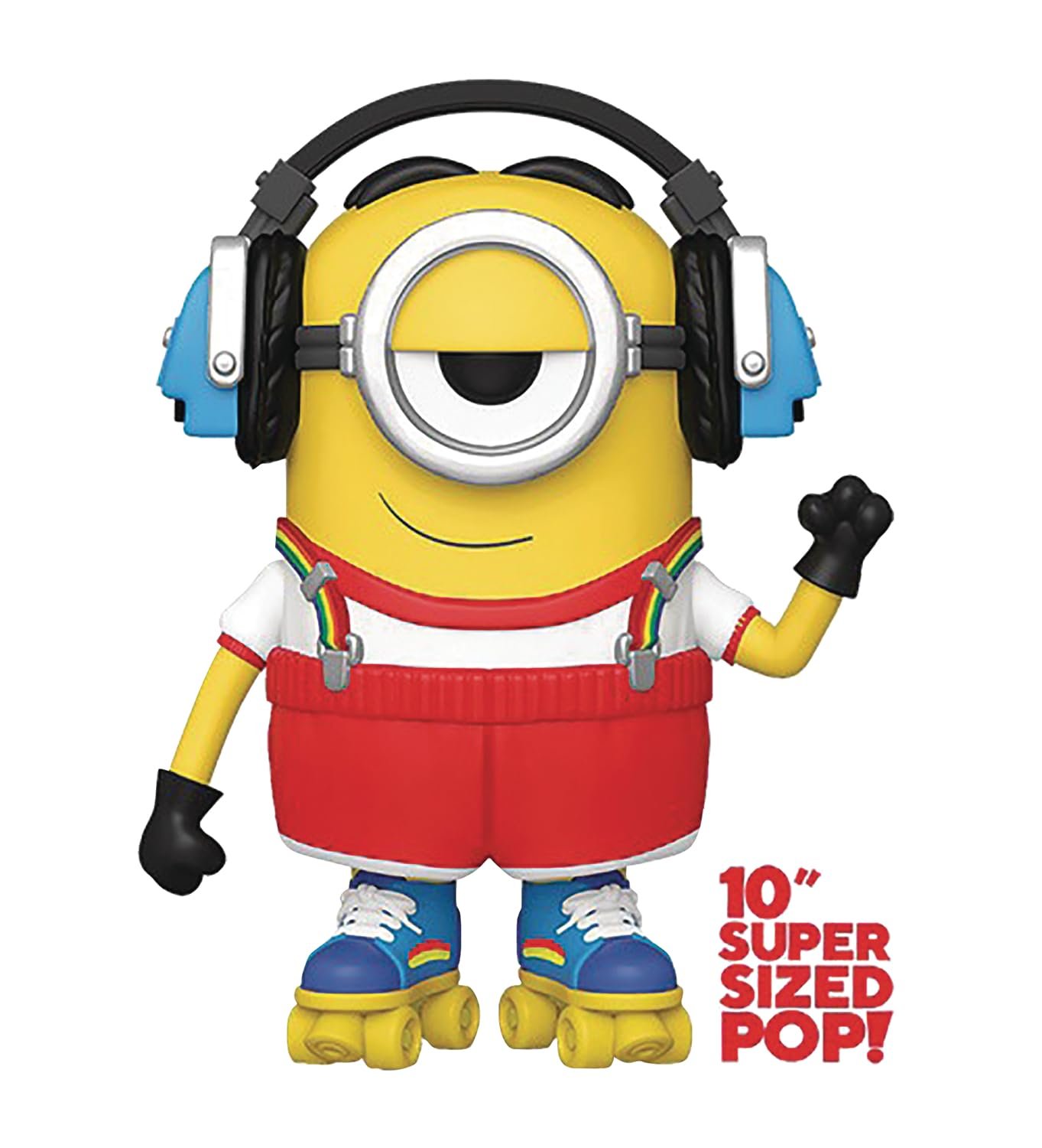 Funko POP! Movies: Minions 2- 10" Roller Skating Stuart - Otto -
