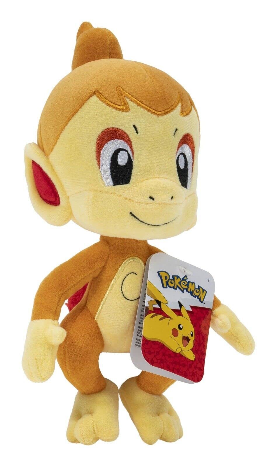 Pokémon PKW2692 Chimchar - Peluche 8 Pulgadas, Detalles auténticos,