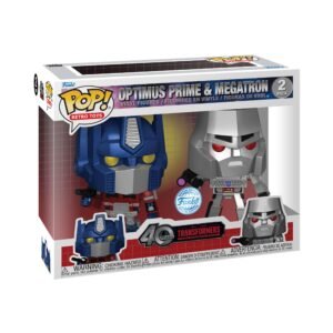 Funko Pop! Retro Toys: Transformers - Optimus Prime/Megatron 2 Pack - Metálico - Transformers Classic - Figura de Vinilo Coleccionable - Idea de Regalo- Mercancia Oficial - TV Fans