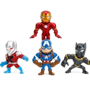Jada- Pack de 4 Figuras de los Vengadores- Hechos en Metal Fundido,