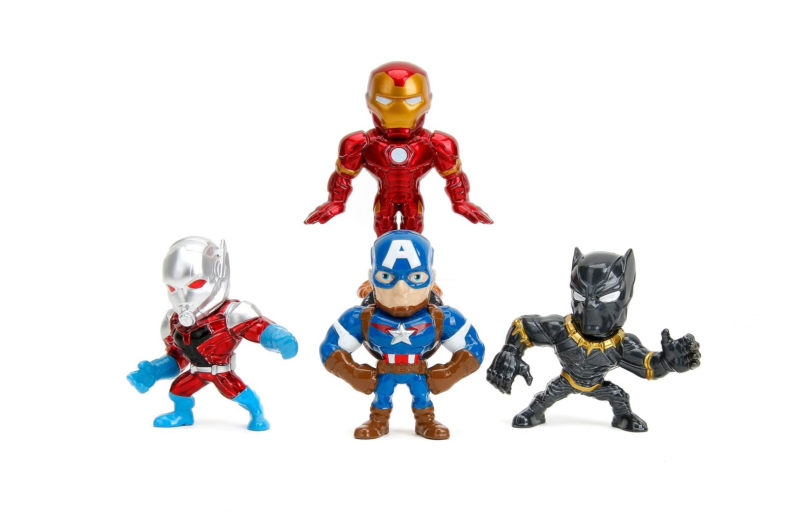 Jada- Pack de 4 Figuras de los Vengadores- Hechos en Metal Fundido,