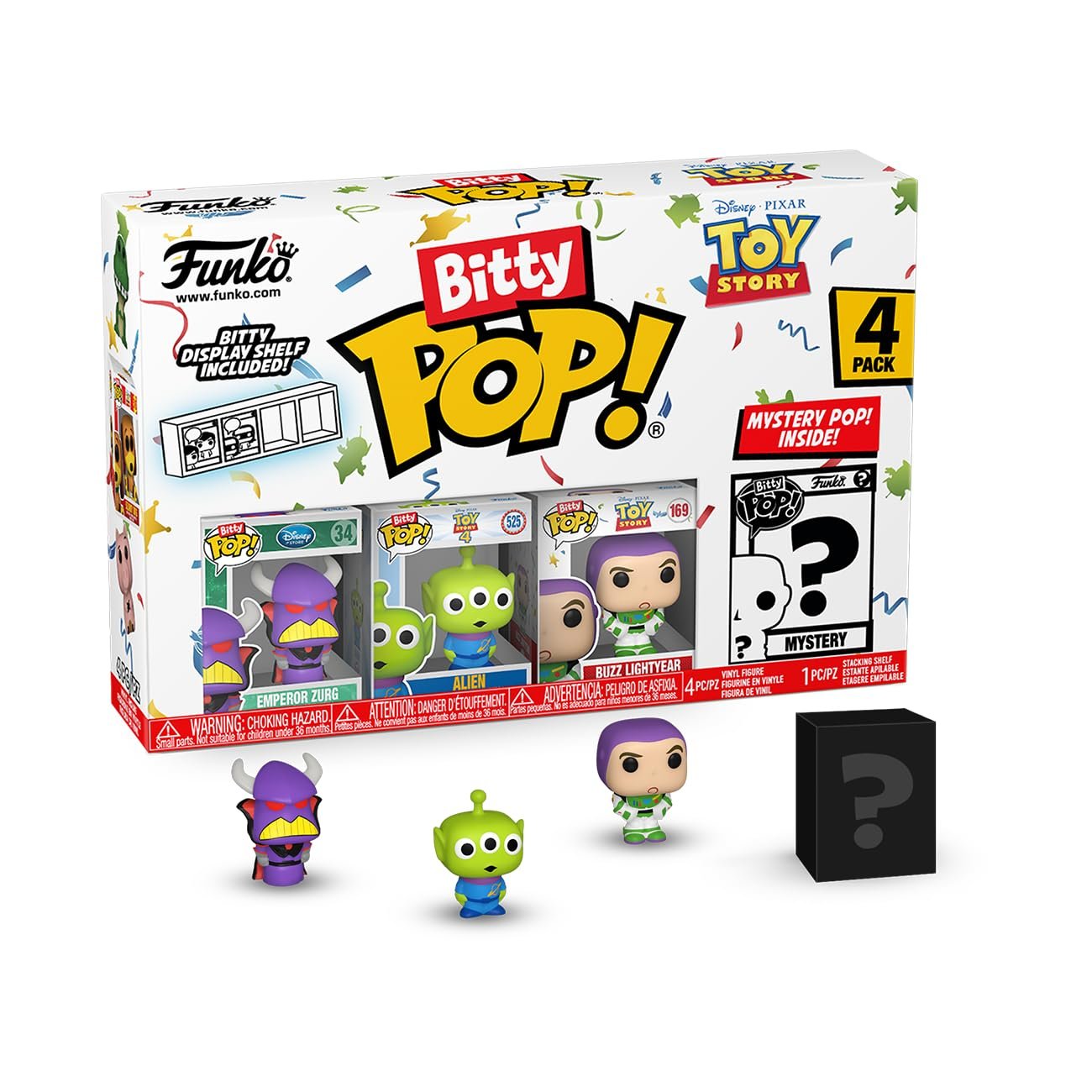 Funko Bitty Pop! Toy Story - Zurg 4PK - Zurg, Alien, Buzz Lightyear Y