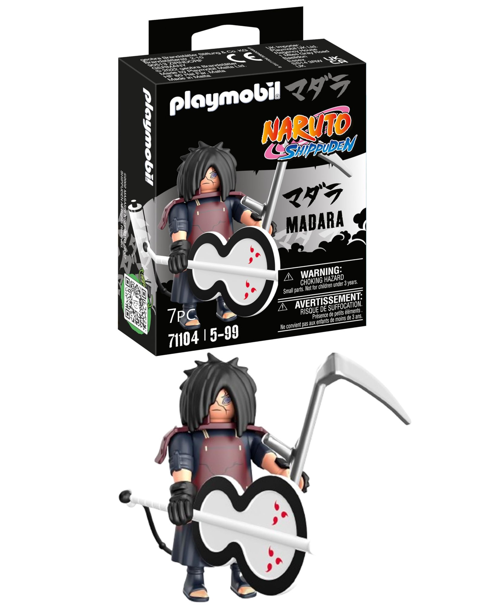PLAYMOBIL Naruto 71104 Madara con Abanico Gunbai, Divertido Juego