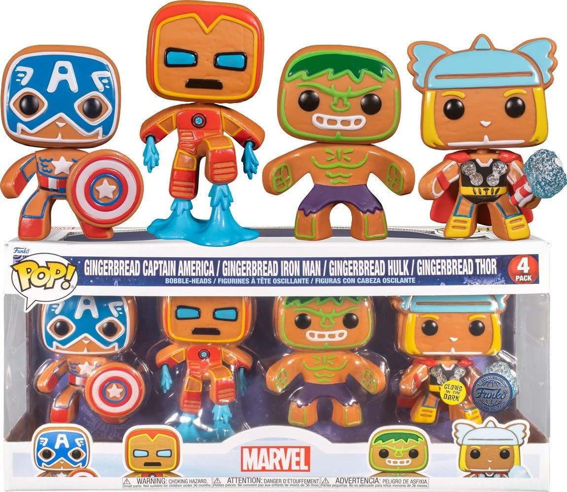 POP! 4 Pack Captain America & Iron Man & Hulk & Thor (Marvel) Special