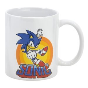 Taza de cerámica de 325 ml en caja de regalo de Sonic