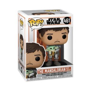 Funko Figura Mandaloriano Sujetando A Grogu 9Cm