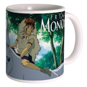 Prinzessin Mononoke Taza Mononoke Studio Ghibli blanca impresa en